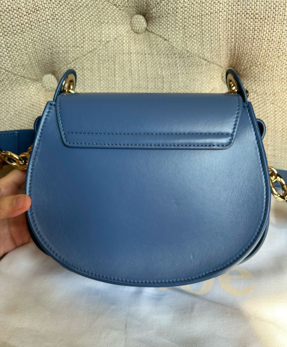 Chloe Tess ショルダーバッグ ブルー NEW CHLOE TESS SMALL LEATHER CROSSBODY BAG IN GRAPHITE NAVY | eBay