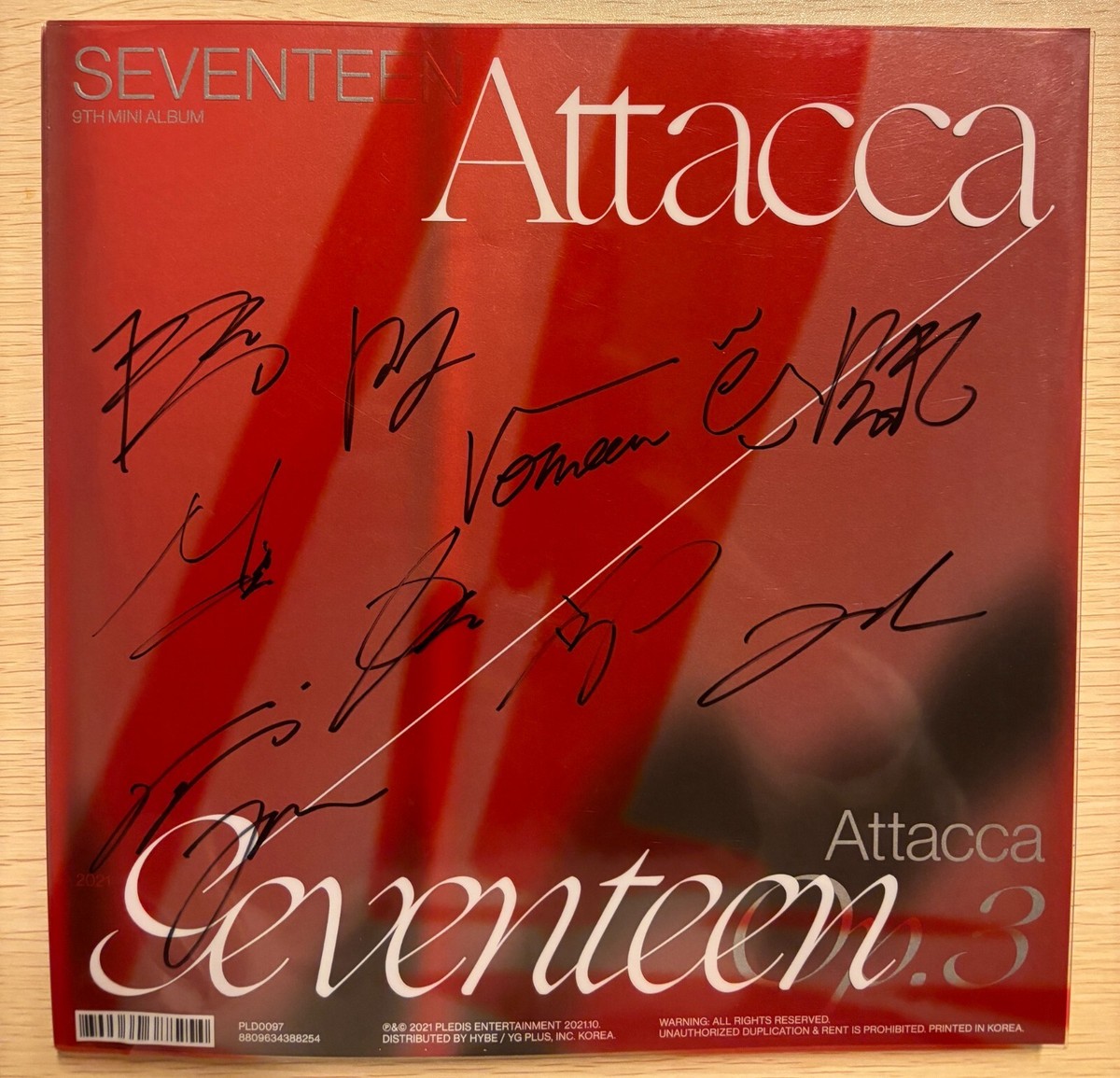 seventeen ウォヌ attacca サイン SEVENTEEN [Attacca] All Member Autographed Signed ALBUM SVT | eBay