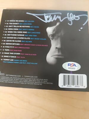 Tommy Lee SIGNED Andro CD AUTOGRAPHED motley crue limited edition  psa/dna