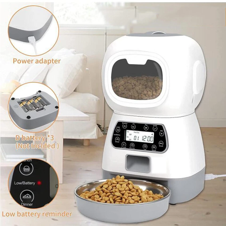 Automatic Pet Feeder Smart Timer Food Dispenser For Cats Dogs - Image 4 of 4