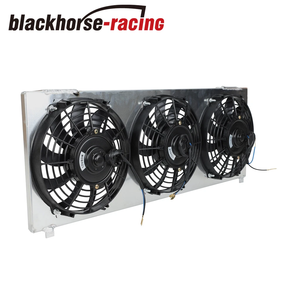 1193 Aluminum Radiator 3 Row+9" Shroud Fan For 1991-01 Jeep Cherokee XJ Comanche - Изображение 4 из 4