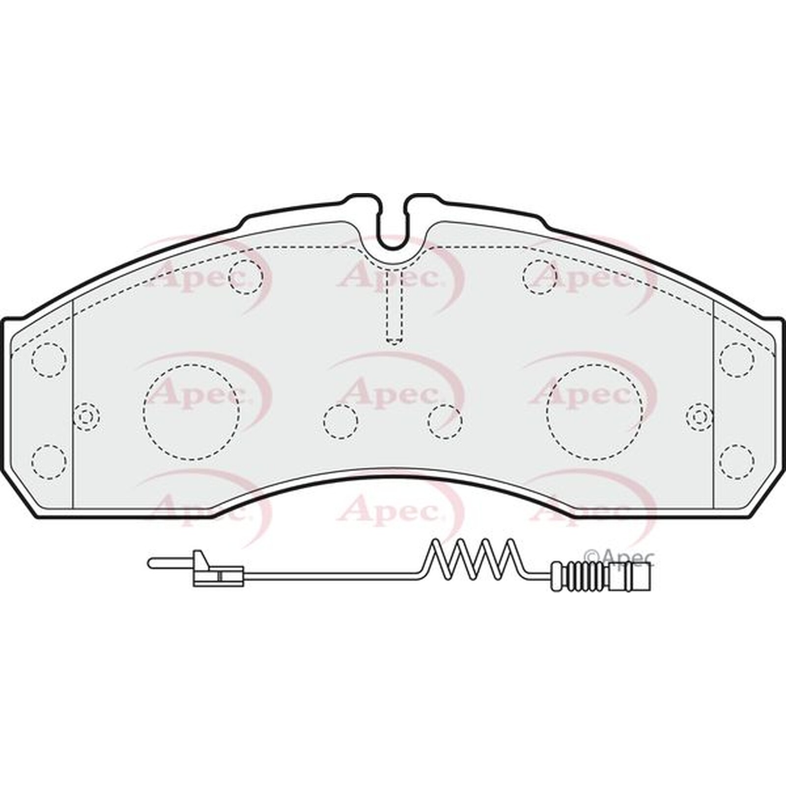 Apec Brake Pads PAD1541 - High Quality Precision Engineered Part