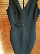 Lulus Little Black Dress Slim Fit Sleeveless Bow at Waist Sz S