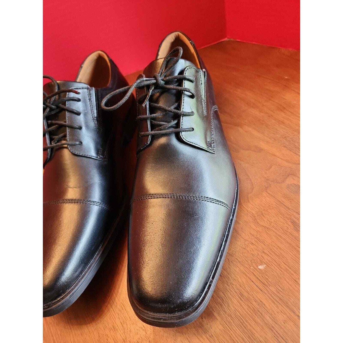 Clarks Men Lace Up Cap Toe Derby Oxfords Tilden Cap US 13M  display picture 1