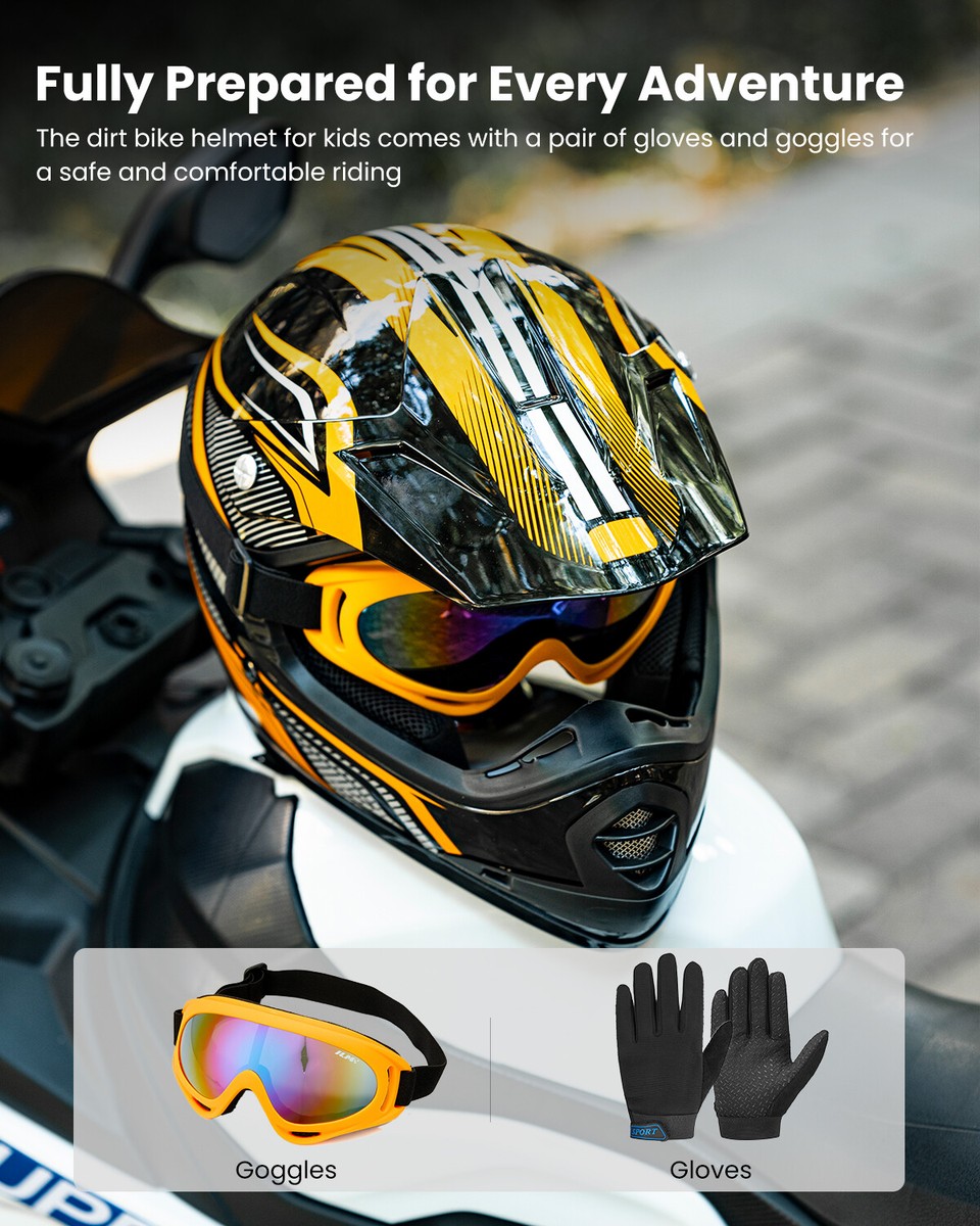 Cascos Moto ILM Casco De Motocross Para Niu00f1os Y Ju00f3venes