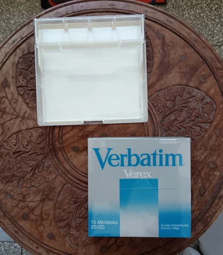 Verbatim Verex Dischetti 5 1/4" 2S 2D Box of 10 Custodia Case Sealed Nuovi