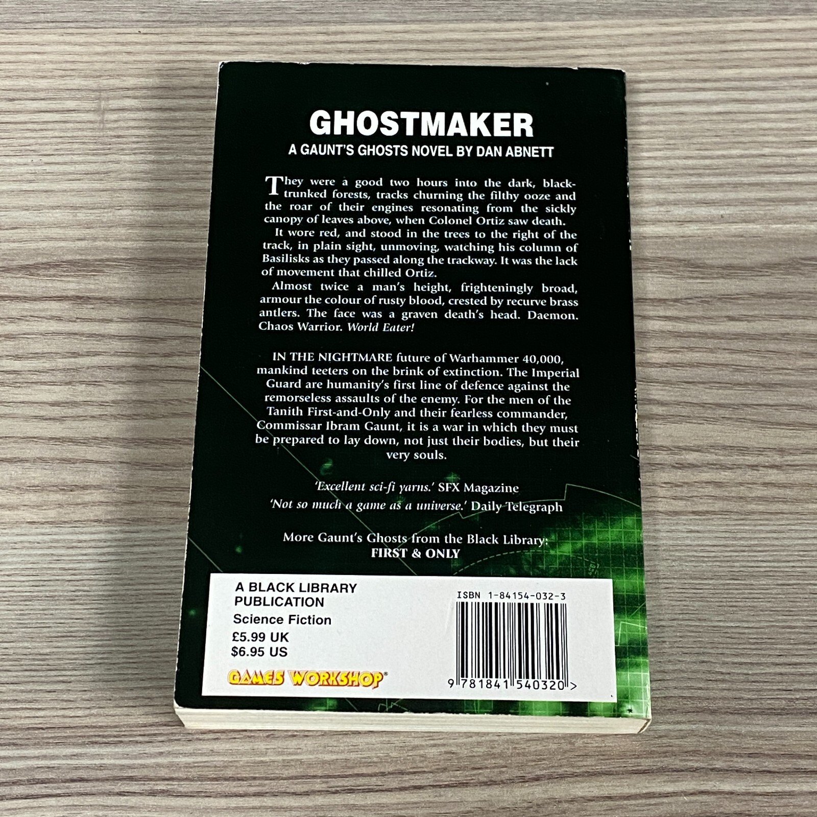 GHOSTMAKER A GAUNT'S GHOSTS NOVEL 2000 WARHAMMER 40K IMPERIAL GUARD
