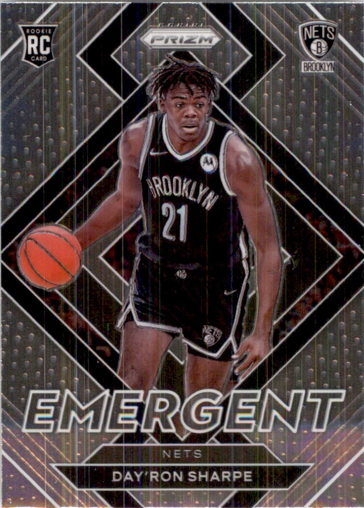 2021-22 Prizm Emergent Insert DAYRON SHARPE RC Brooklyn Nets #27