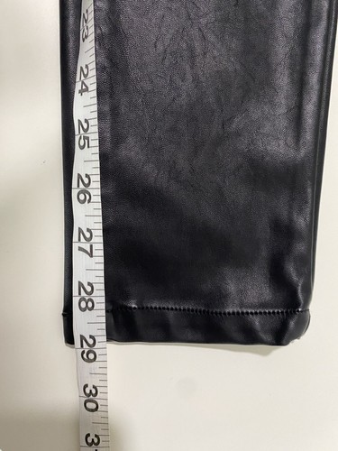 Blank NYC The Bond Faux Leather Skinny Jeans Pants Black Size 27 - Picture 10 of 10