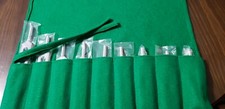 Solfeggio Healing Tuning Fork Set of 9 in Pouch - Perfect Condition 