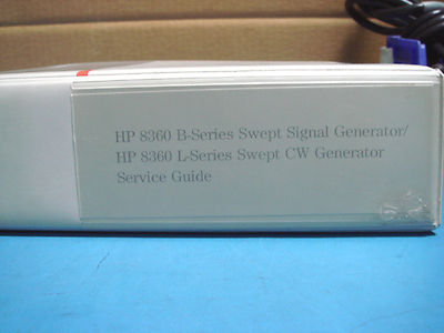 HP 8360 B-SERIES SWEPT SIGNAL GENERATOR HP 8360 L-SERIES SWEPT CW GENERATOR SERV