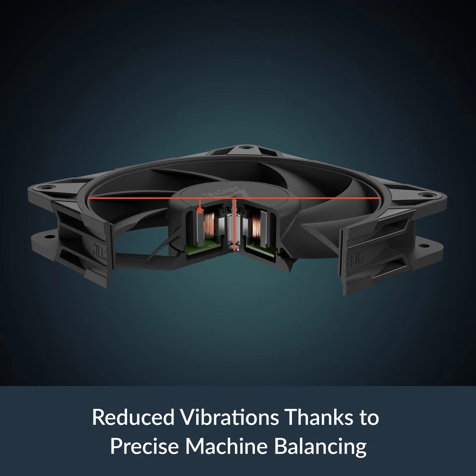 ARCTIC P12 Pro PST (5 Pack)  Fan 120 mm PWM PC Case Silent B-Stock - Image 2 of 4