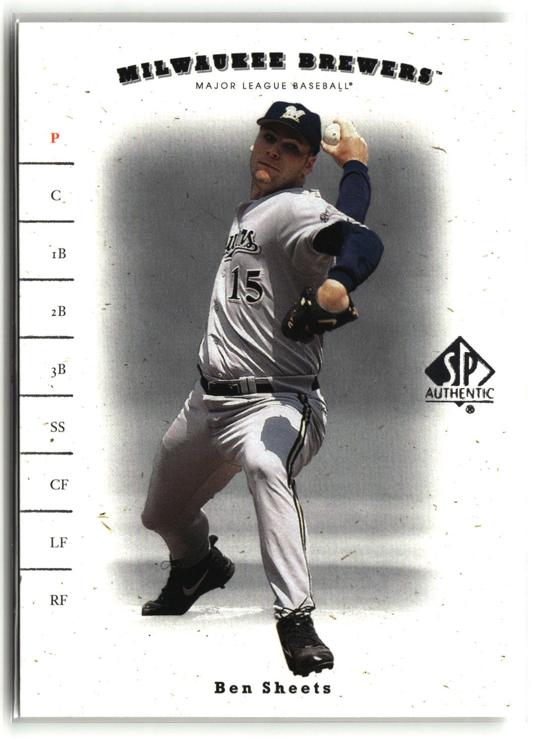 Ben Sheets 2001 Upper Deck Rookie Update - 2001 SP Authentic Update #197