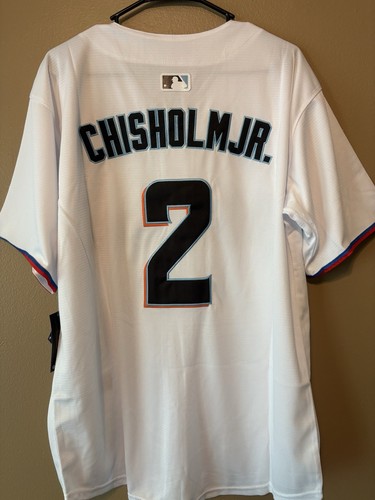 Jazz Chisholm 2 Jersey Miami Marlins Adult Large (48" around) Baseball Stitch