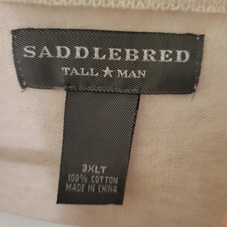 Saddlebred Men's Beige Argyle Sweater Vest Size 3XLT - Image 4 of 4