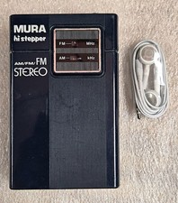 Mura Hi Stepper Mod Hi-5 Stereo Headphone Receiver AM/FM/FM Stereo w/ Earbuds