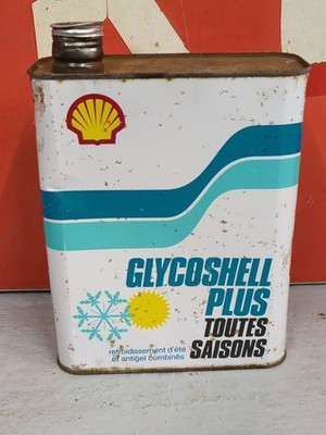 Vintage French Shell Glycoshell Plus, Frostschutzmittel 2 Liter Dose / Dose (SH213)