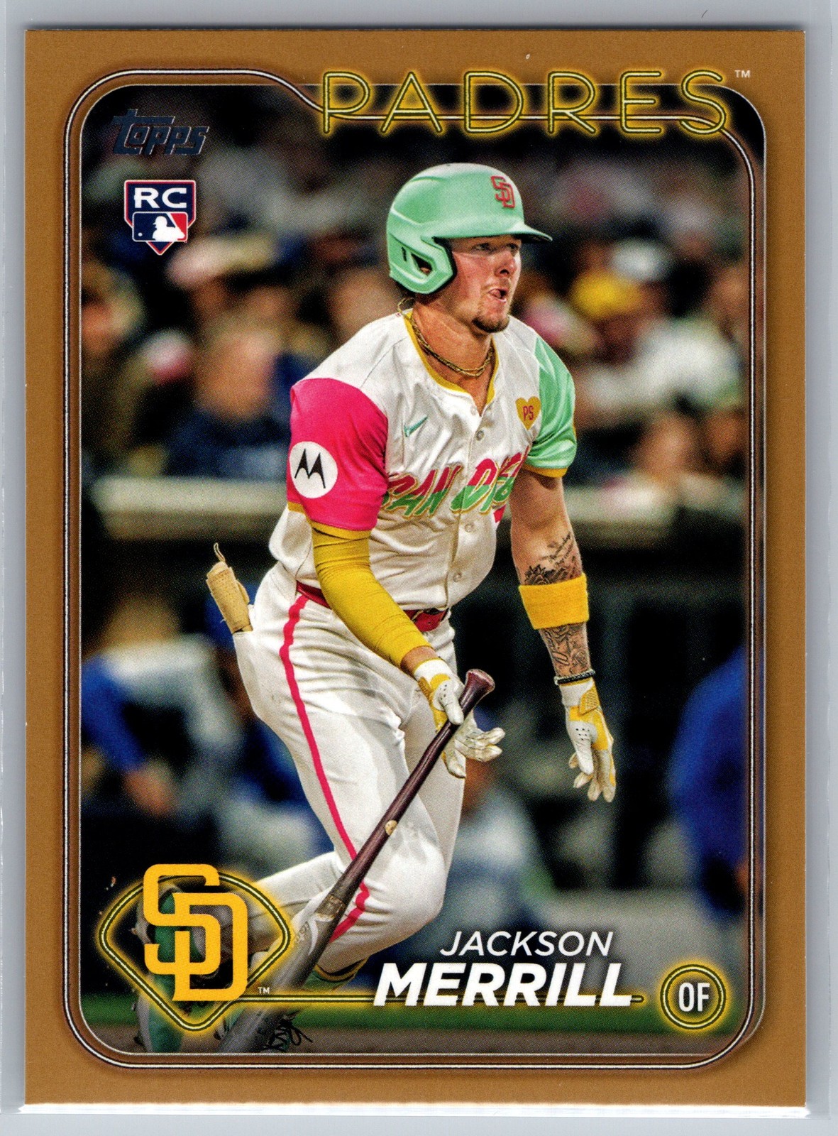 2024 Topps Update Jackson Merrill Rookie Gold /2024 #US210 Padres