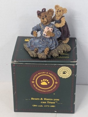 Boyds Bears Bearstone Collection ''Karen Everymom and Jewel'' Vintage 2000 #82500 