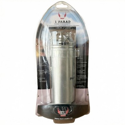 Bull Audio Car HiFi Anlage High Power Kondensator Endstufe Bass 1 Farad 12V Auto