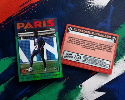 2023 Topps El Chadaille Bitshiabu Refractor RC /250 #42 - PSG - Rookie