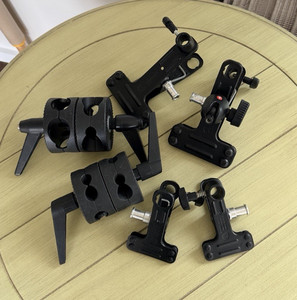 Manfrotto Bogen Spring Clamps and  Dual Head Grip Swivel Head Clamps