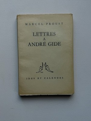 MARCEL PROUST LETTRES A ANDRE GIDE Rare 1949 Limited Edition #481 Glassine  