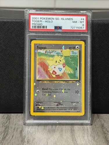 2001 POKEMON SOUTHERN ISLANDS PROMO #4 TOGEPI-HOLO PSA 8