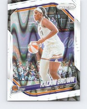 2025 Panini Prizm WNBA #55 Kalani Brown White Seismic Prizms Phoenix Mercury