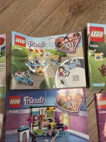 Lot of 8 Lego Friends instruction manuals only: 41085, 41342, 41311, 41389, Etc