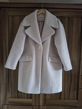 Women's Gallery  White Loose-fit With A Single Fastening Coat UK12