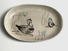 Vintage Mid Century Modern Red Wing Pottery Bob White 13.5" Oval Serving Platter