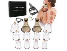 Massage Cupping Set - Cupping Kit for Massage Therapy w/ 12 Cupping Therapy Set
