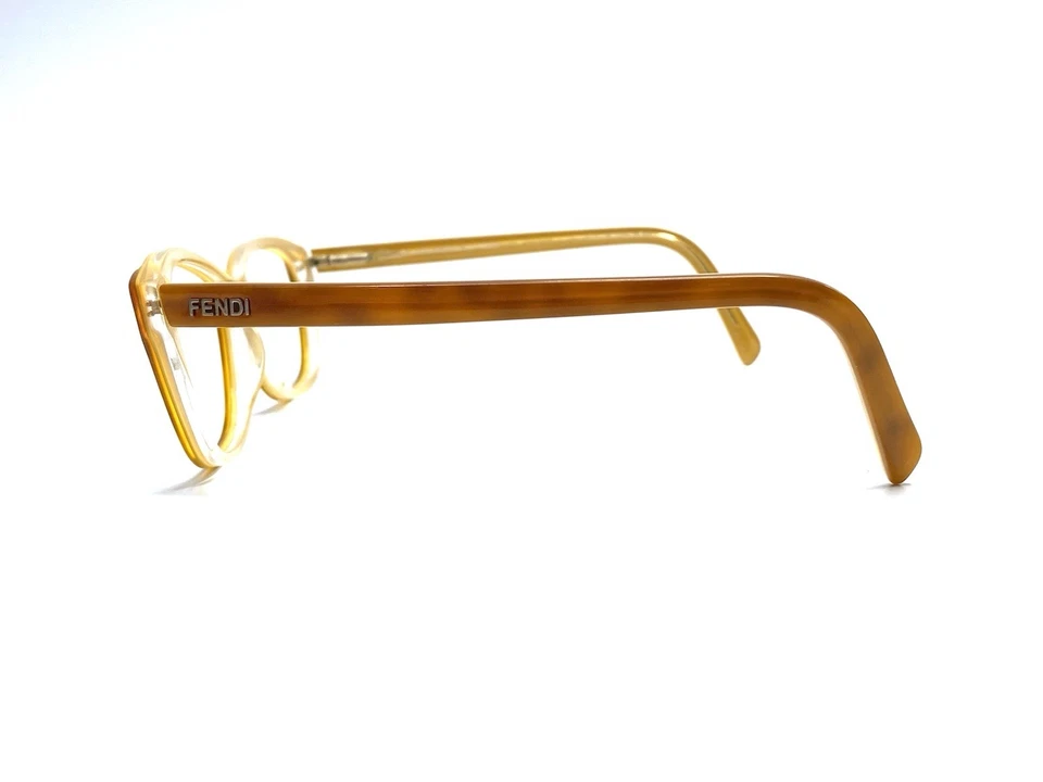 Fendi Orange Clear Cat Eye Glasses Italy F1002 249 52 15 135 - Image 3 of 4