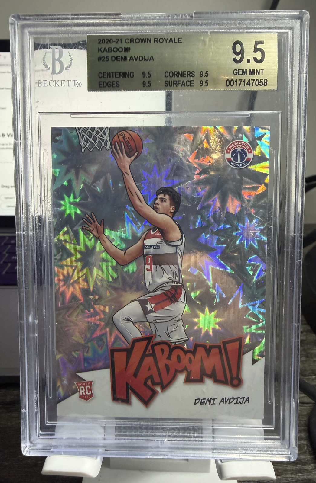 2020-21 Panini Crown Royale - Kaboom! Deni Avdija #25 (RC)