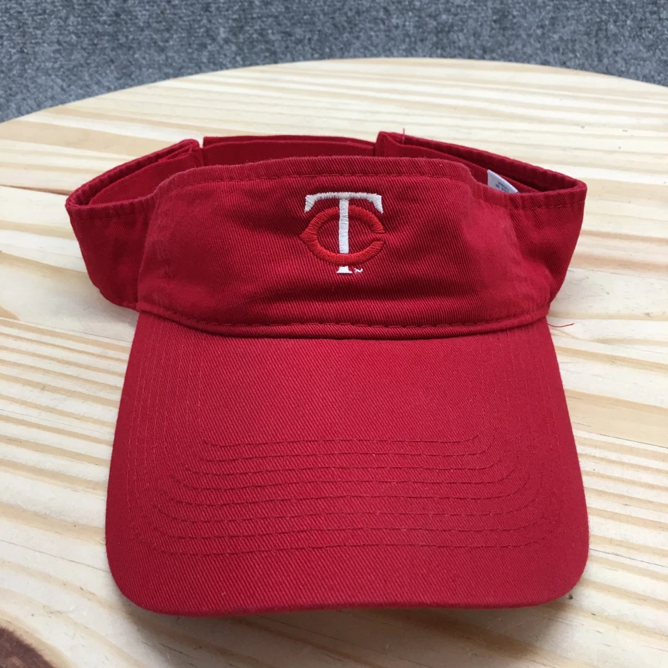 Minnesota Twins Port & Company Visera Sombrero Hombres Rojo OS Ala Curvada Logo Bordado Foto 2 de 4