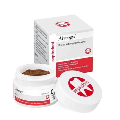 Alveogyl Paste Socket Treatment Dental Material 10gm Septodont USA Tariff paid