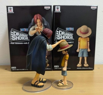 One Piece DRAMATIC SHOWCASE 4th Season Vol.1 Shanks & Luffy Figures Only 