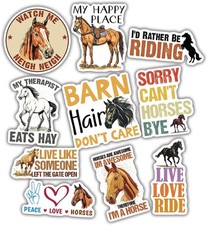 10pcs Horse Sticker, Riding Equestrian Decal, Barn Cowboy, Horse Lovers Gift