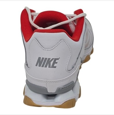 Nike Reax 8 TR Mesh White Wolf Grey Red Gym Sneakers Men display picture 1