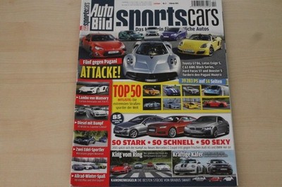 2) Auto Bild Sportscars 02/2013 - Lotus Exige S mit 350 - Mercedes C 63 AMG Cou
