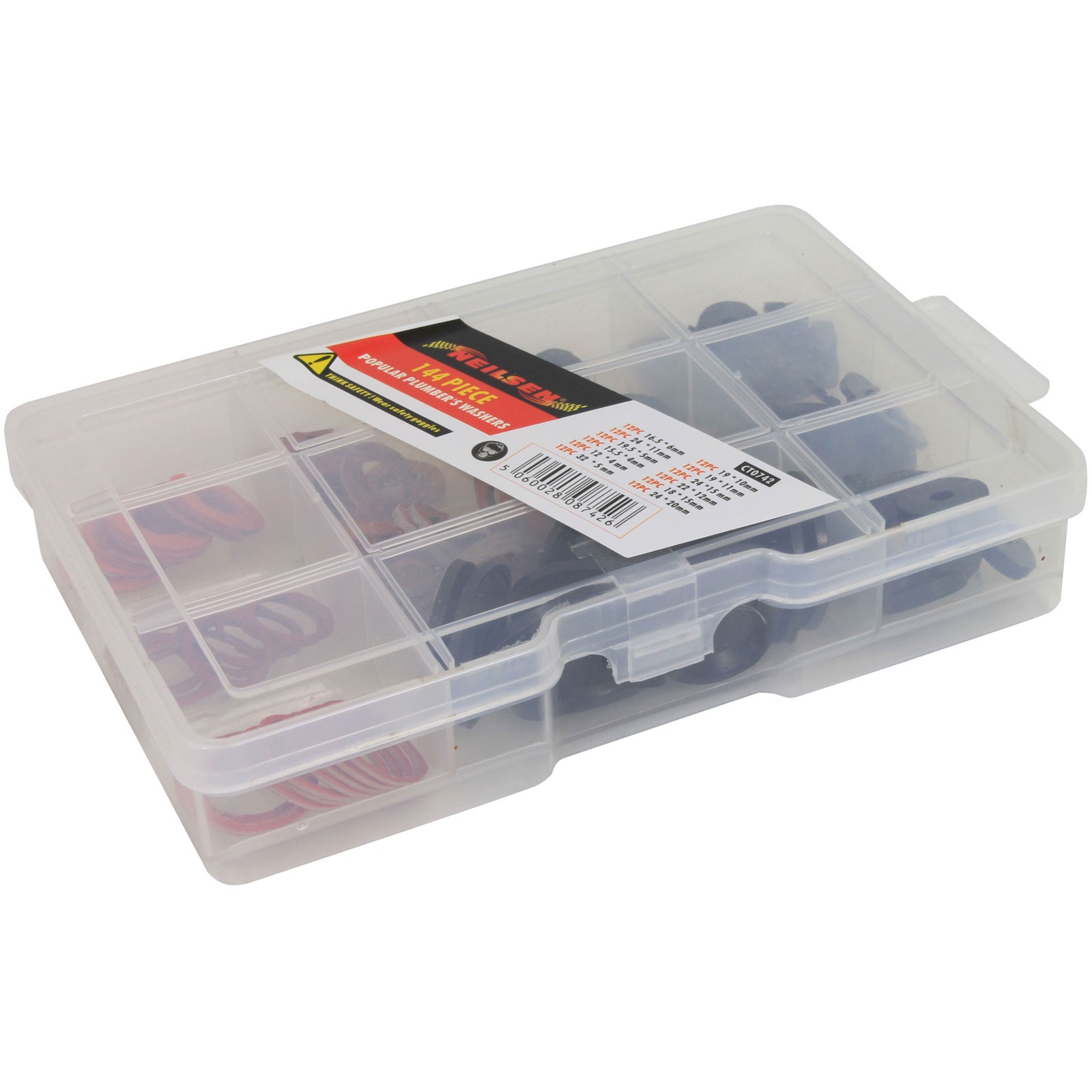 Arctic Hayes Popular Plumbers Washer Kit 144 Piece