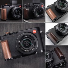 For Leica D-LUX8 Handmade Wooden handle Grip L Plate Alloy Base