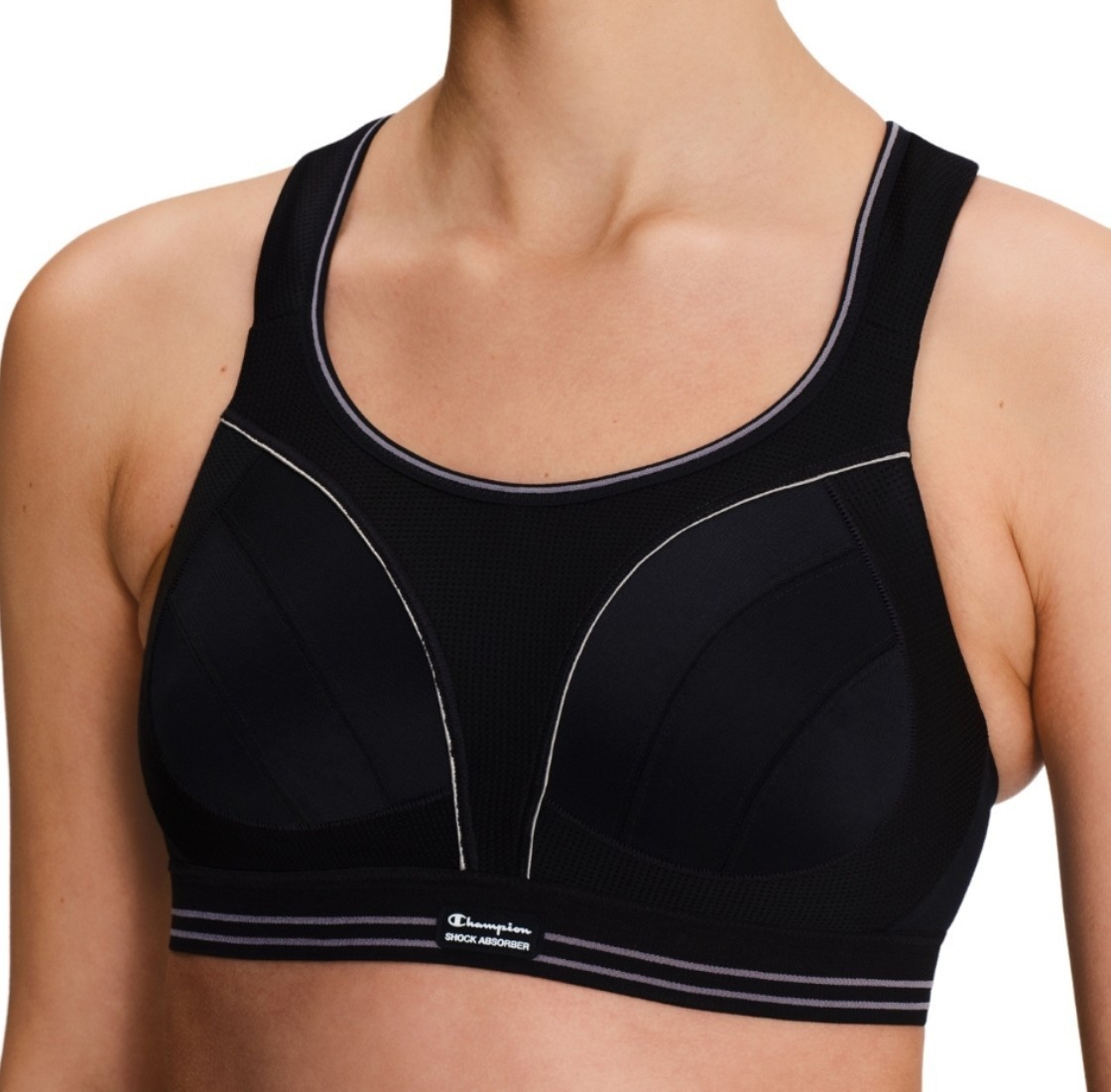 Shock Absorber Sports Bra Size 34F Ultimate Run Black Maximum Support U10046 New