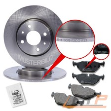 BREMSSCHEIBEN VOLL Ø258 + BREMSBELÄGE HINTEN FÜR MERCEDES BENZ C-KLASSE W202