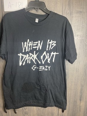ASAP Ferg & G-Eazy -  When It s Dark Out  - Black Shirt - Adult Large