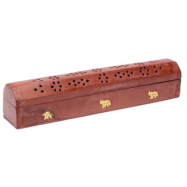 RäUcher Set RäUcherstäBchenhalter/Dose Elefanten -- 30 Cm + RäUcherstäBchen Saty-image