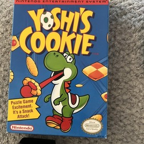 Nintendo Yoshi's Cookie Complete NES Game, Manual , Sleeve And Card EXCELLENT