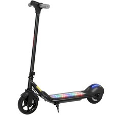 SPORTNOW Electric Scooter, Lightweight Kids Scooter with LED Display, Black