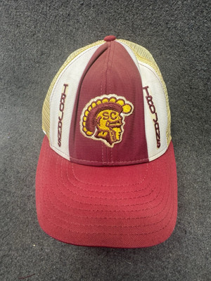 Vintage USC Trojans AJD Lucky Stripes Vintage 80s Trucker Snapback Cap Hat USA
